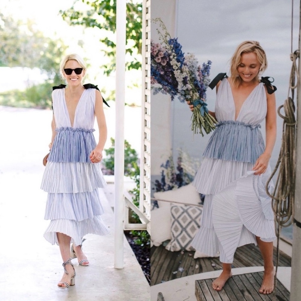 Free People X Style Mafia Keza Tiered Maxi Dress - NWT - Picture 5 of 7
